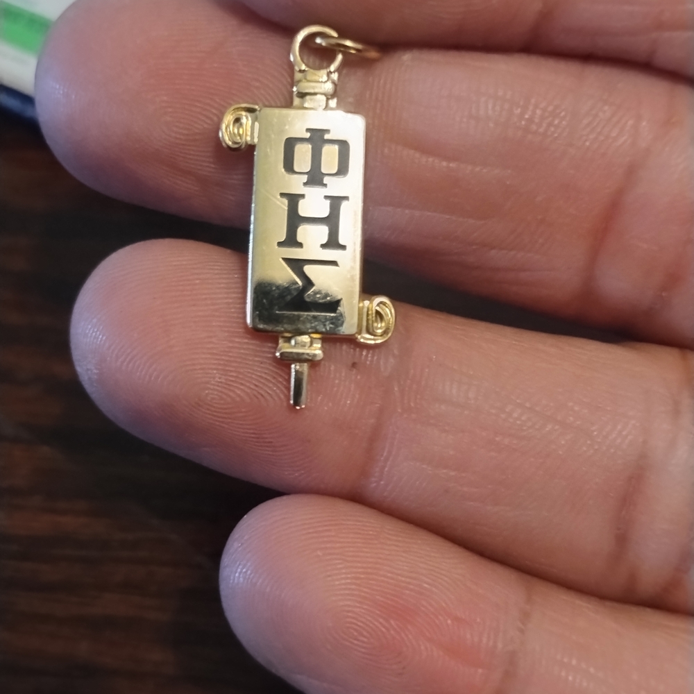 Gold Greek Letter Pendant